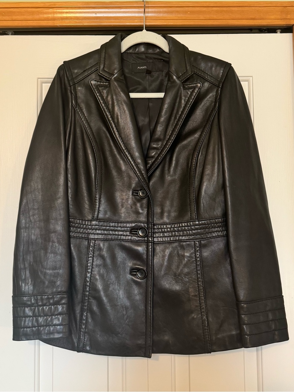 Avanti Black Leather Jacket